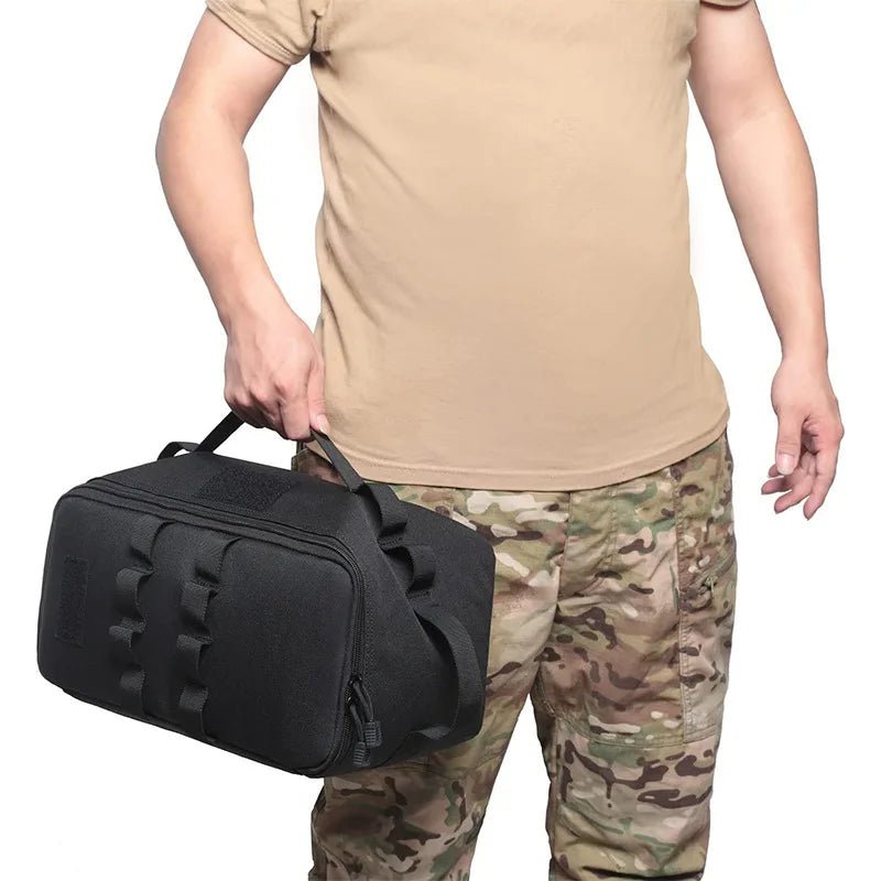 USA Outdoor Camping Gas Tank Storage Bag Large Capacity Ground Nail Tool Bag Gas Canister Picnic Cookware Utensils Kit Bag - Ammpoure