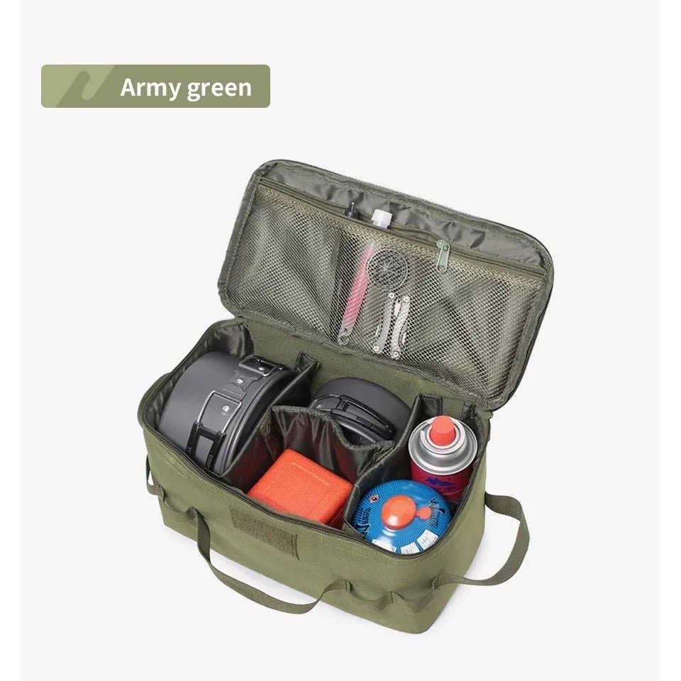 USA Outdoor Camping Gas Tank Storage Bag Large Capacity Ground Nail Tool Bag Gas Canister Picnic Cookware Utensils Kit Bag - Ammpoure