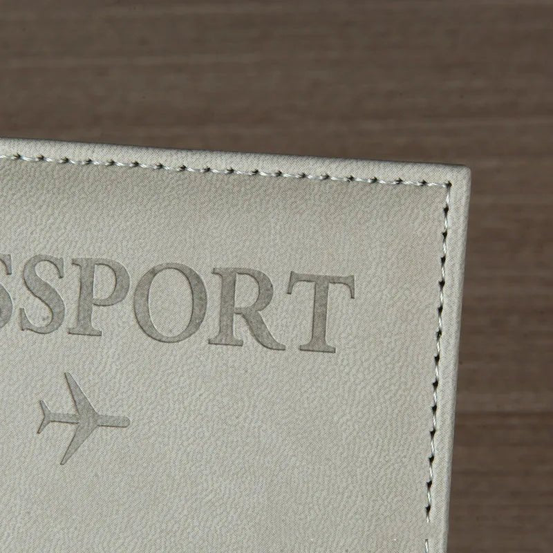 USA Travel Passport Case PU Leather Passport Cover For Men & Women Organizer - Protective Card Holder ID Document Covers - Ammpoure