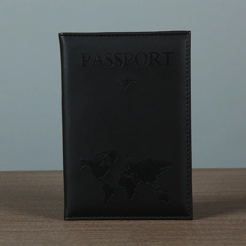 USA Travel Passport Case PU Leather Passport Cover For Men & Women Organizer - Protective Card Holder ID Document Covers - Ammpoure