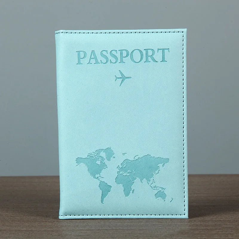 USA Travel Passport Case PU Leather Passport Cover For Men & Women Organizer - Protective Card Holder ID Document Covers - Ammpoure