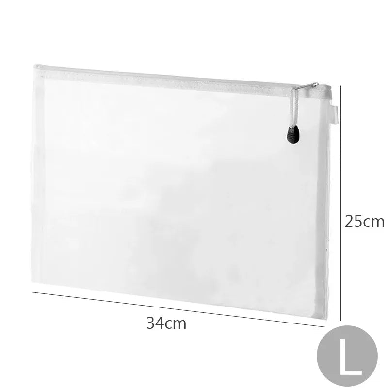 USA Zipper File Bag Toy storage bag building block puzzle sub-package bag children zipper transparent finishing storage box - Ammpoure