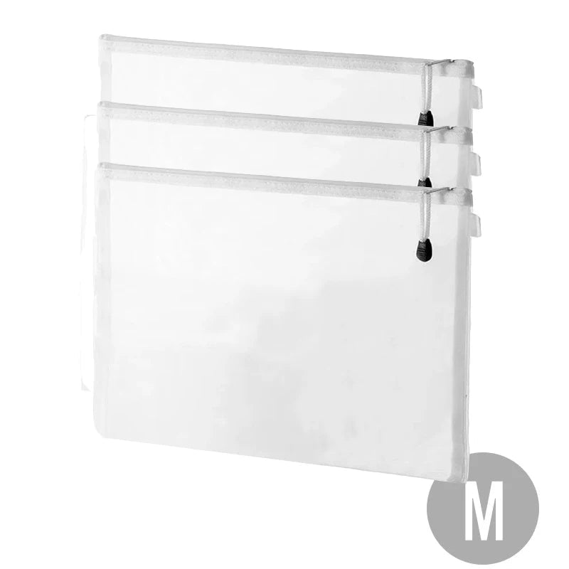 USA Zipper File Bag Toy storage bag building block puzzle sub-package bag children zipper transparent finishing storage box - Ammpoure