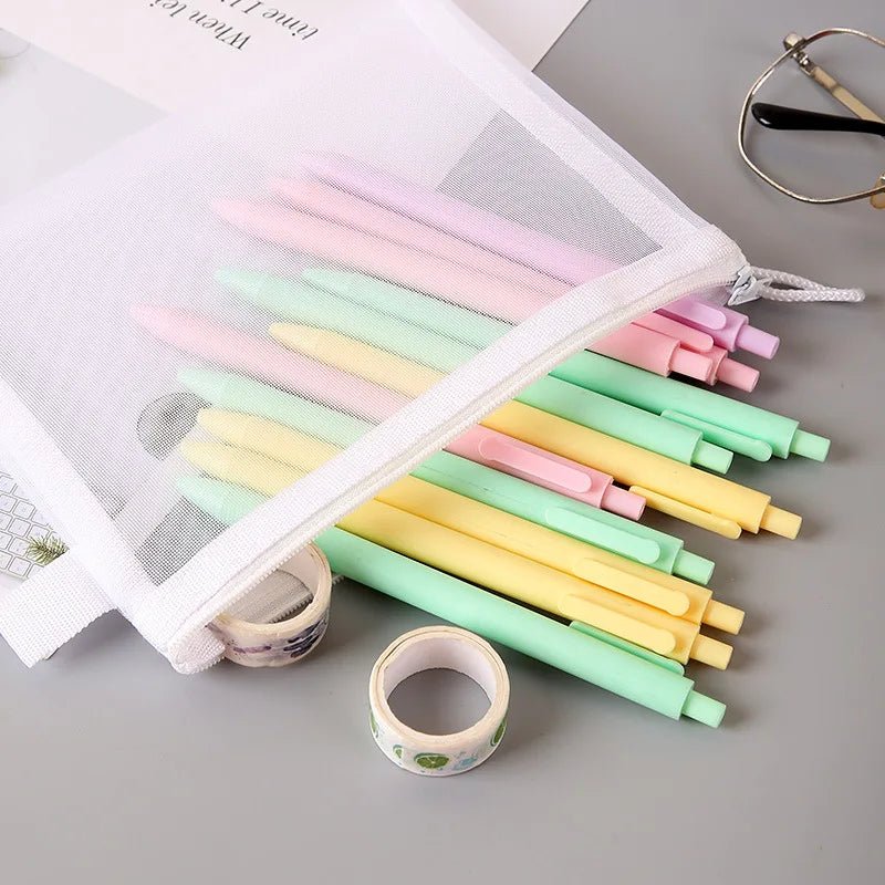 USA Zipper File Bag Toy storage bag building block puzzle sub-package bag children zipper transparent finishing storage box - Ammpoure