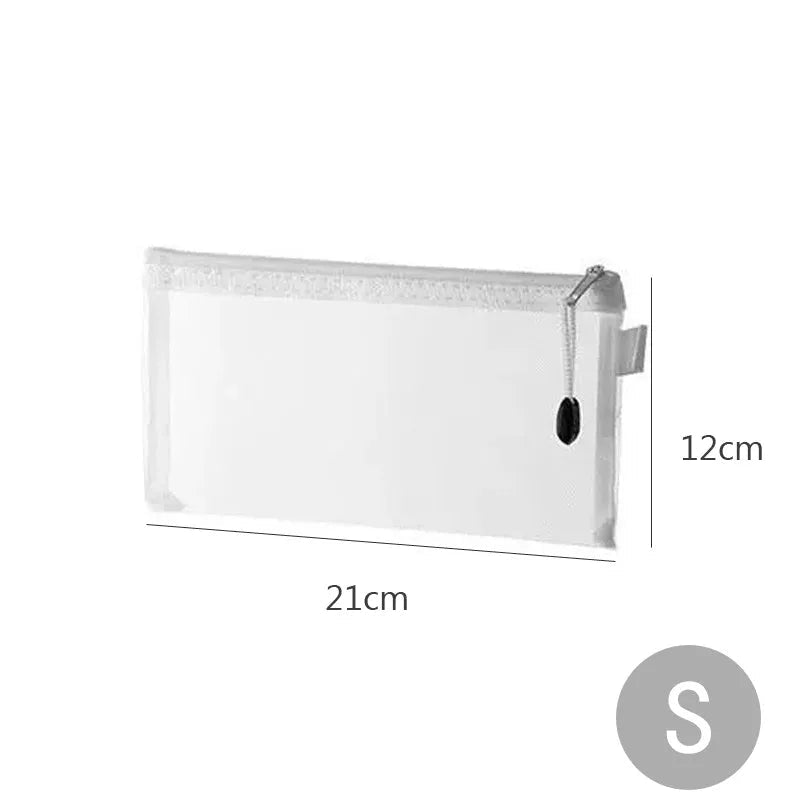 USA Zipper File Bag Toy storage bag building block puzzle sub-package bag children zipper transparent finishing storage box - Ammpoure