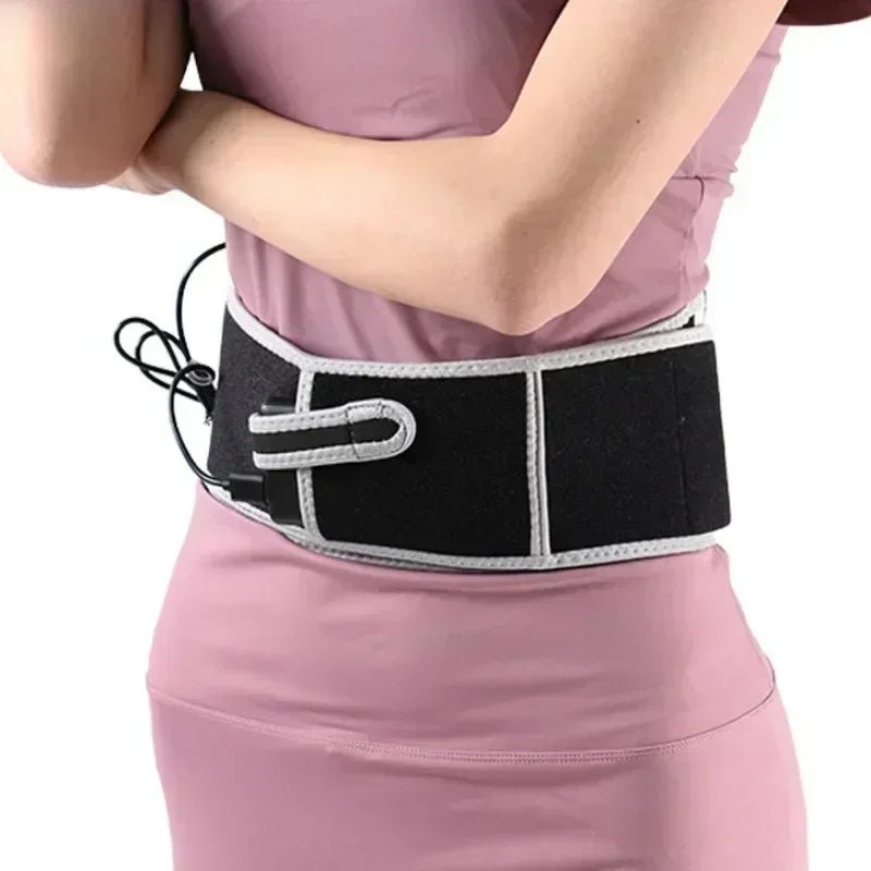 USB Electric Heating Warmer Hot Waist Lumbar Back Pad Belt Protector Brace Band Support Massager Anti Pain Relief Therapy Tool - Ammpoure