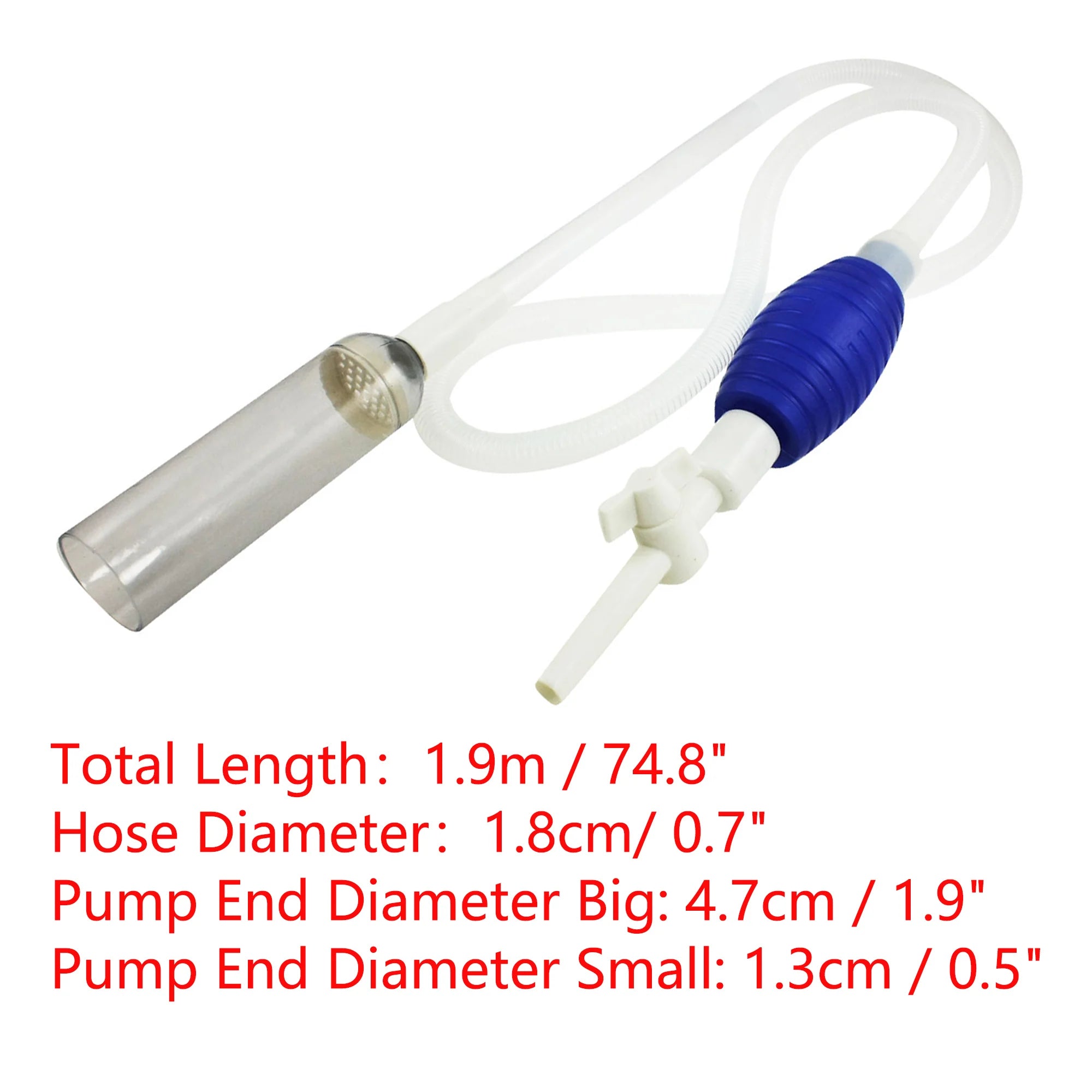 UXCELL Aquarium Water Change Kit Fish Tank Siphon Long Hose Parts Vacuum Cleaner Water Pump Gravel Filter Tools Accessories Set - Ammpoure Wellbeing