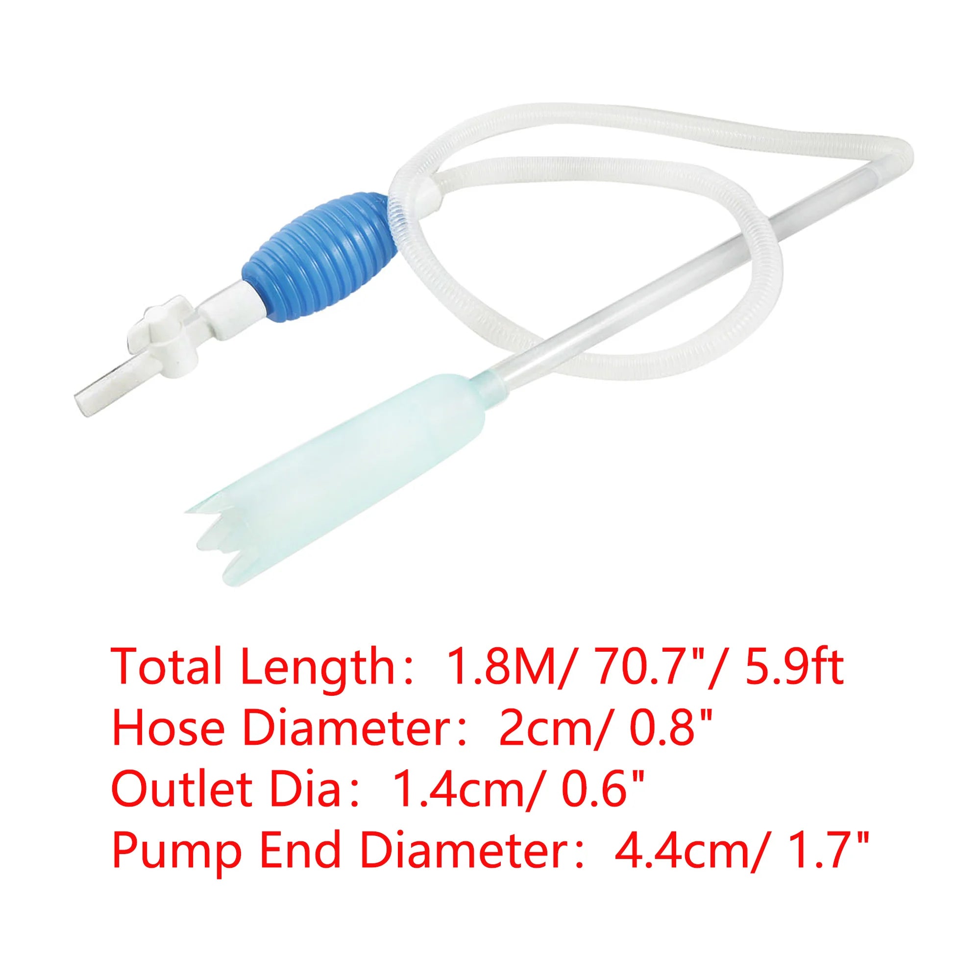 UXCELL Aquarium Water Change Kit Fish Tank Siphon Long Hose Parts Vacuum Cleaner Water Pump Gravel Filter Tools Accessories Set - Ammpoure Wellbeing
