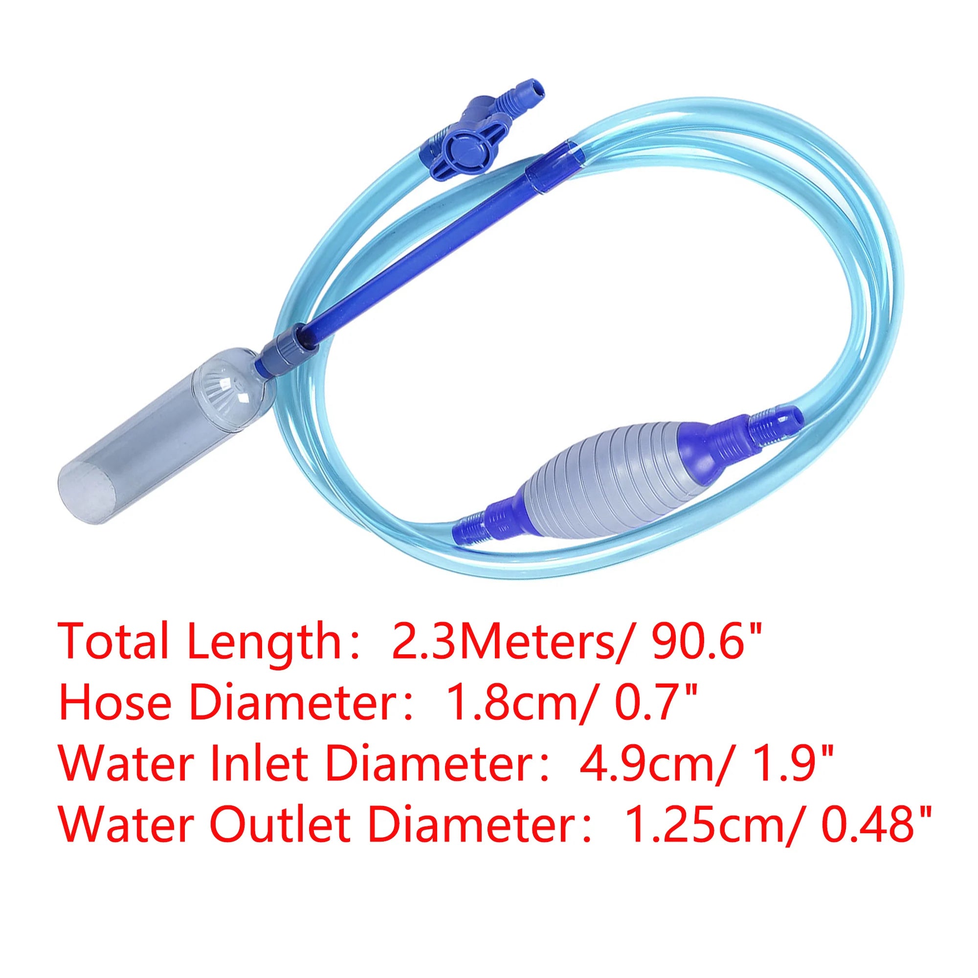 UXCELL Aquarium Water Change Kit Fish Tank Siphon Long Hose Parts Vacuum Cleaner Water Pump Gravel Filter Tools Accessories Set - Ammpoure Wellbeing