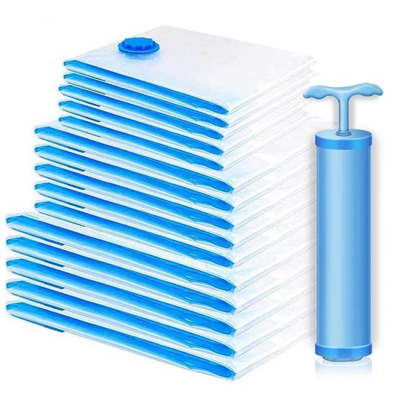Vacuum Storage Bag Clothes Organizer Bag for Bedding,Pillows,Towel,Space Saver Travel Seal Packet With Valve Vacuum Bag Package - Ammpoure Wellbeing