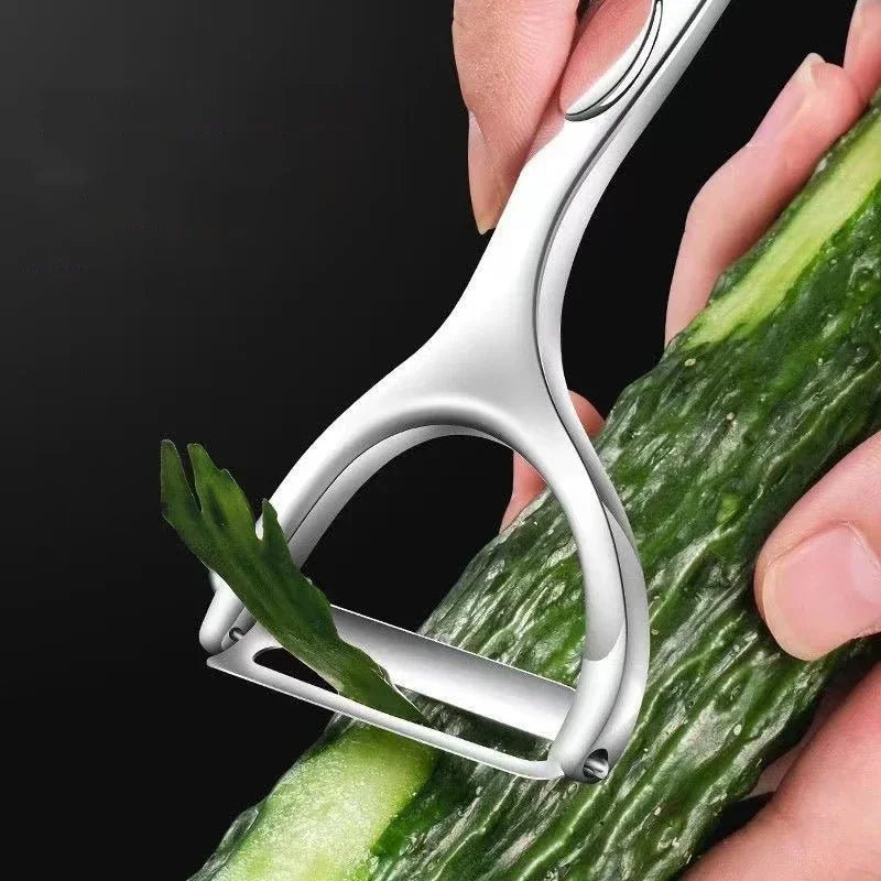 Vegetable Peeler Potato Carrot Peelers Stainless Steel Peeler with Ergonomic Non-Slip Handle & Sharp Blade Kitchen Tools - Ammpoure