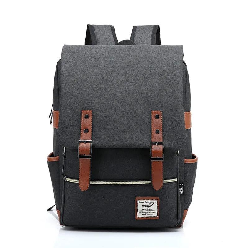 Vintage Unisex Oxford Waterproof Backpacks Large Capacity Men Travel Bag Women Students School Books 16 Inch Laptop Backpack - Ammpoure Wellbeing