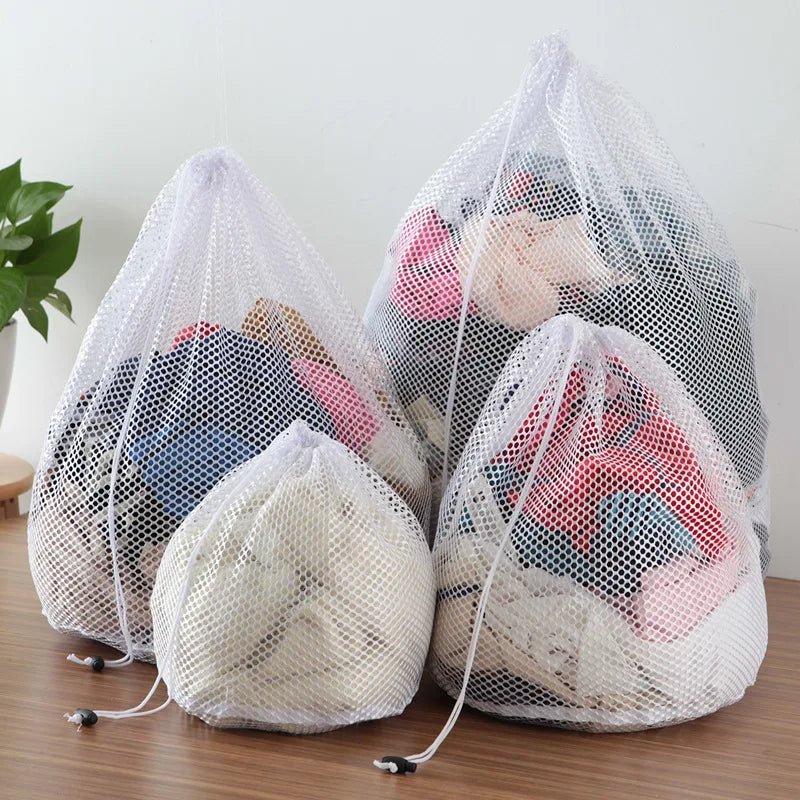 Washing Laundry Bag Mesh Organizer Net Dirty Bra Socks Underwear Shoe Storag Wash Machine Cover Clothes - Ammpoure