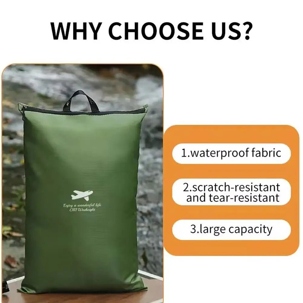 Waterproof Storage Bag USA Portable Travel Pouch & Luggage Organizer for Swimming, Gym, Camping, Beach, Clothes & Toiletries - Ammpoure