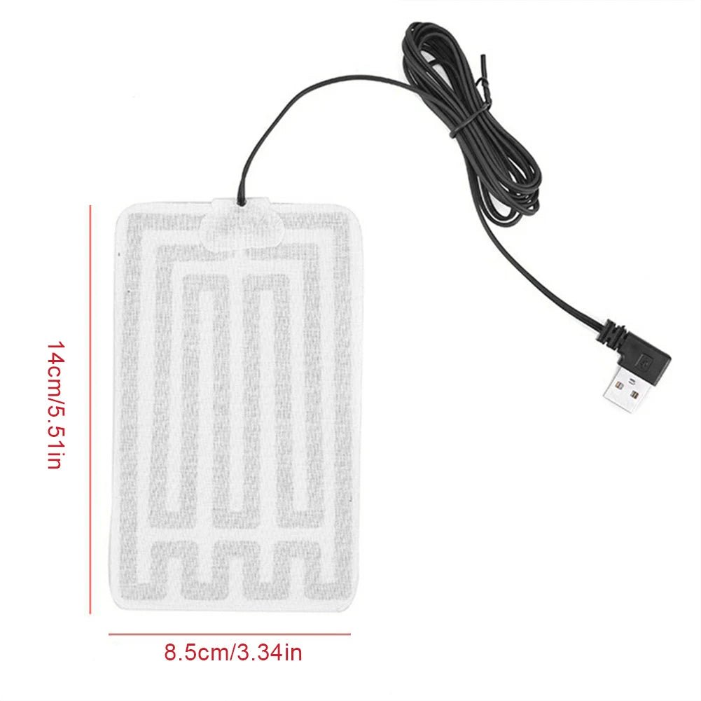 Winter Warm Insoles Heated USB Electric Foot Warming Pad Feet Warmer Pad Mat Outdoor Sports skiing Heating Insoles for Men and W - Ammpoure