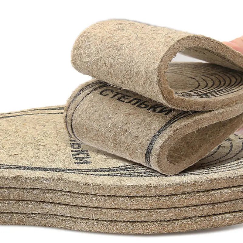 Wool Felt Insoles For Shoes Men Women Warm Shock - absorbing Insoles Shoes Pad Inlegzolen Heren Plantillas Adhesivas Para Zapatos - Ammpoure
