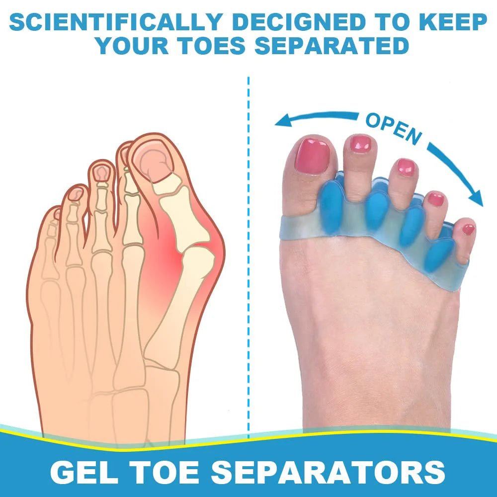 How Silicone Toe Separators Help with Bunion Relief and Improve Comfort for Running and Yoga - Ammpoure