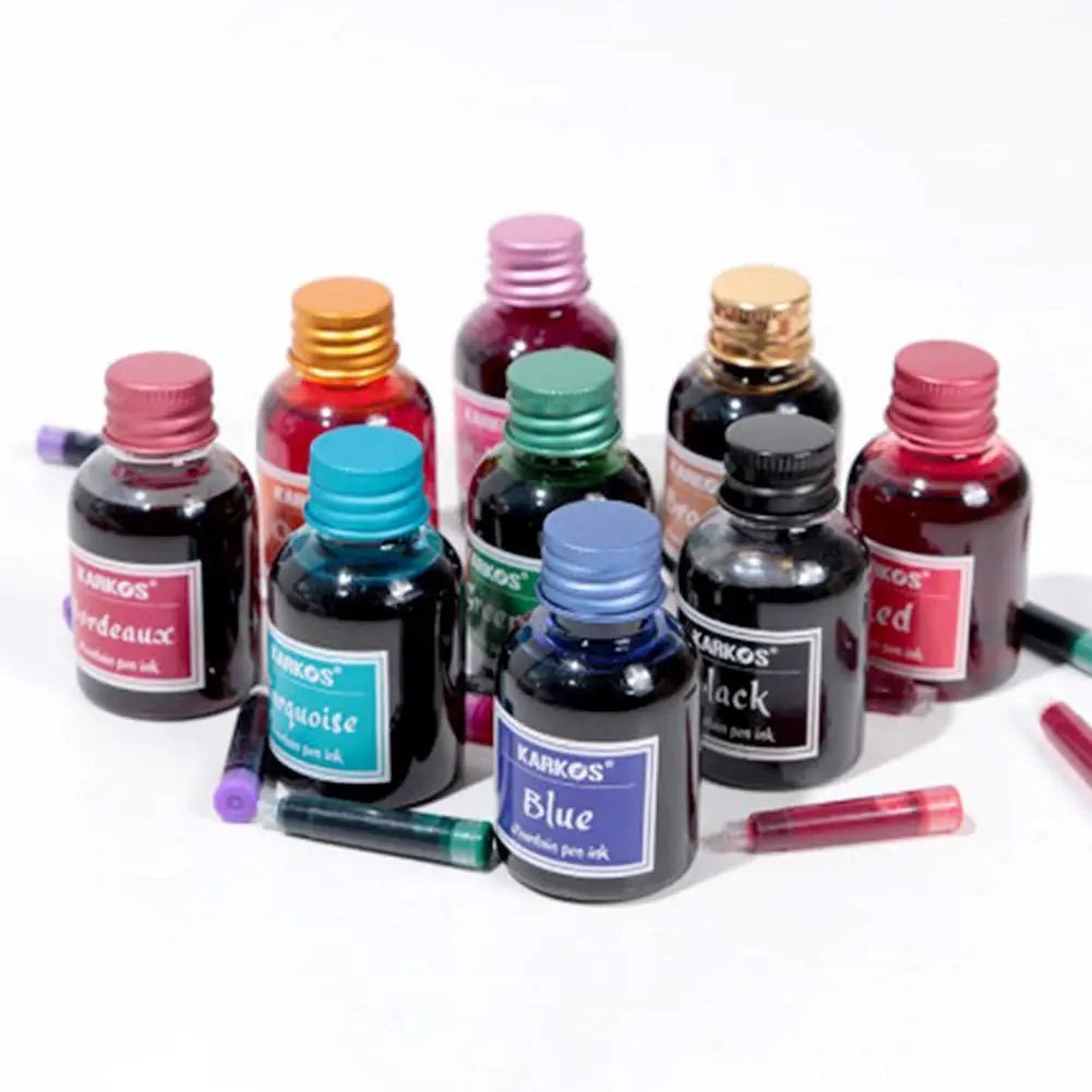 1 Bottle Pure Colorful 30ml Fountain Pen Ink Universal Refill Ink Stationery School Brand New Product Peace And Happiness - Ammpoure Wellbeing