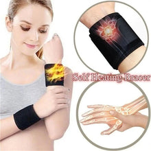 Load image into Gallery viewer, 1 Pair Tourmaline Self-Heating Wrist Brace Sports Protection Wrist Belt Far Infrared Magnetic Therapy Pads Braces - Ammpoure Wellbeing 🇬🇧
