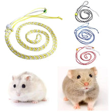 Load image into Gallery viewer, 1 pcs Walking Rat For Hamster,Squirrel,Rat Pet Lead Adjustable Hamster Leash Mouse Collar Rope Hamster Harness Pet Supplies - Ammpoure Wellbeing 🇬🇧
