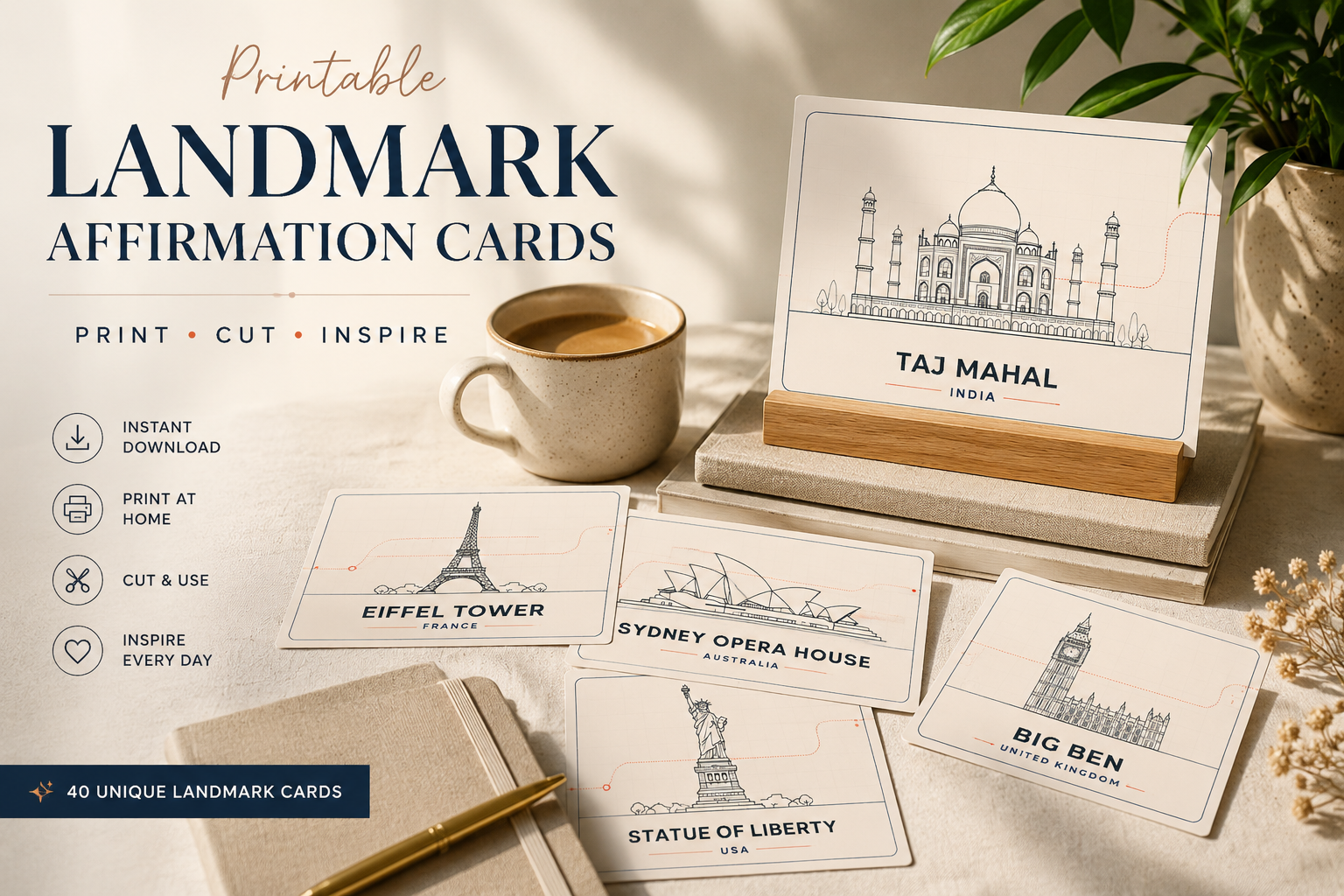 World Landmark Cards