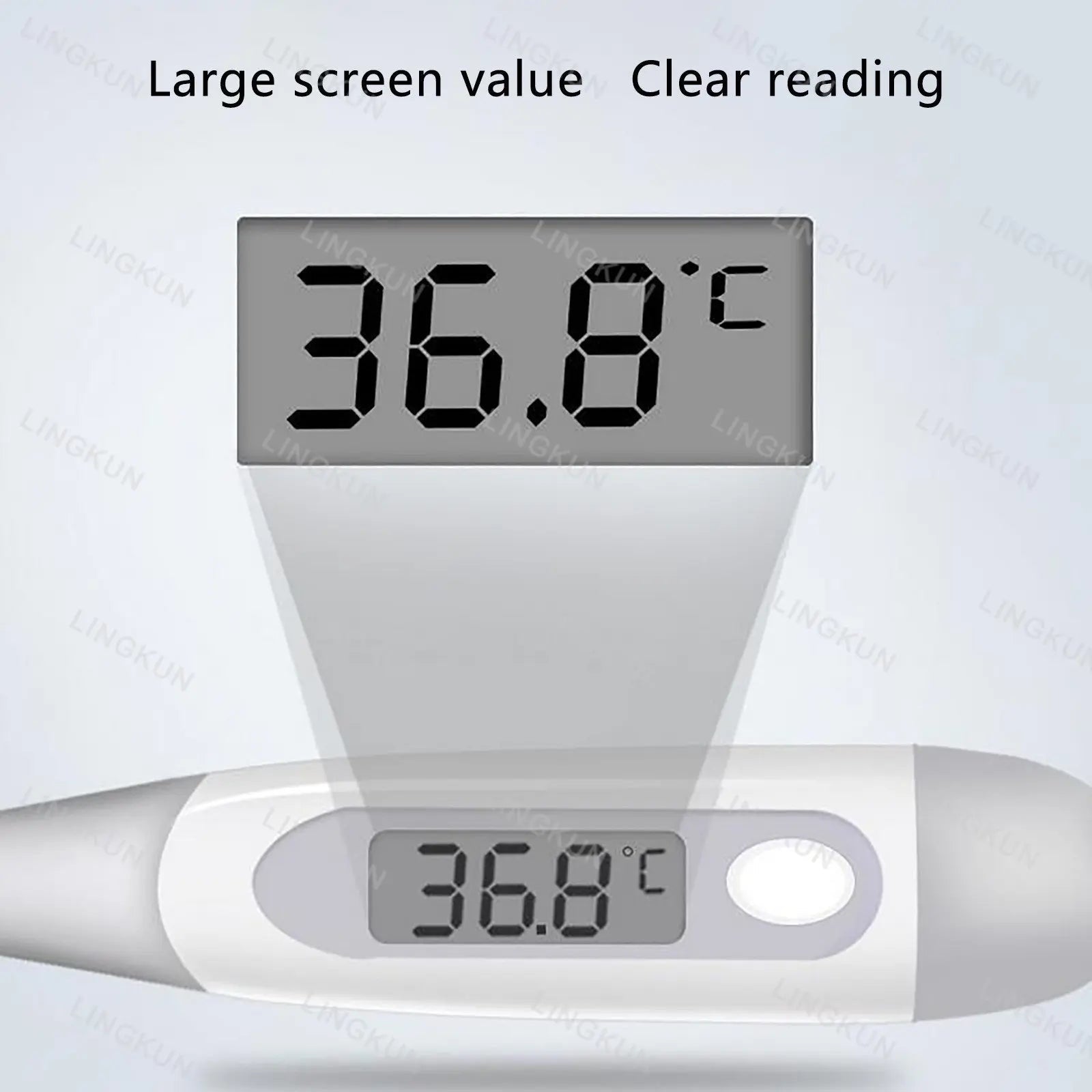 10 Sec Fast Reading Digital Oral Thermometer for Adult, Kid and Baby, Oral,Underarm Temperature Measurement for Fever - Ammpoure