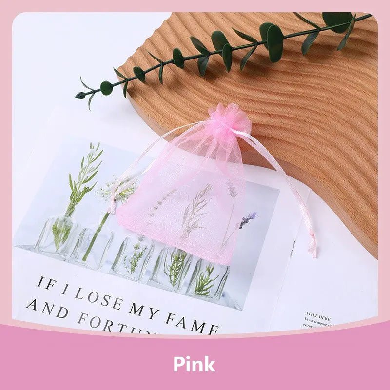 100Pcs/lot 7x9 9x12 10x15 13x18CM Organza Bags Jewelry Bag Wedding Party Decoration Drawable Bags Gift Pouches Jewelry Packaging - Ammpoure
