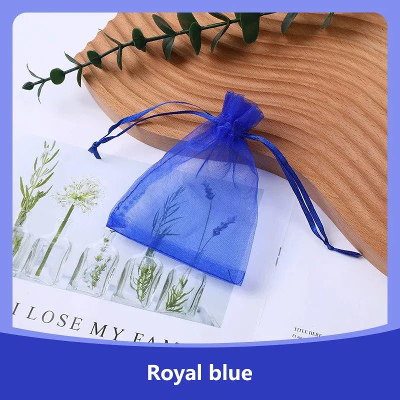 100Pcs/lot 7x9 9x12 10x15 13x18CM Organza Bags Jewelry Bag Wedding Party Decoration Drawable Bags Gift Pouches Jewelry Packaging - Ammpoure