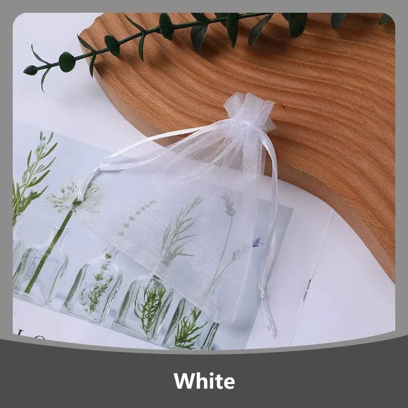 100Pcs/lot 7x9 9x12 10x15 13x18CM Organza Bags Jewelry Bag Wedding Party Decoration Drawable Bags Gift Pouches Jewelry Packaging - Ammpoure