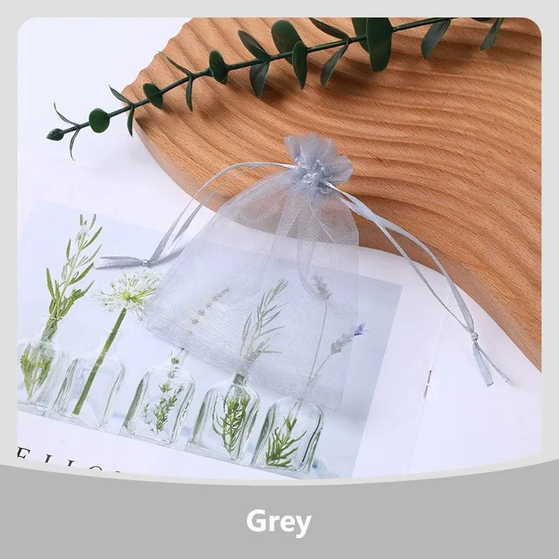 100Pcs/lot 7x9 9x12 10x15 13x18CM Organza Bags Jewelry Bag Wedding Party Decoration Drawable Bags Gift Pouches Jewelry Packaging - Ammpoure
