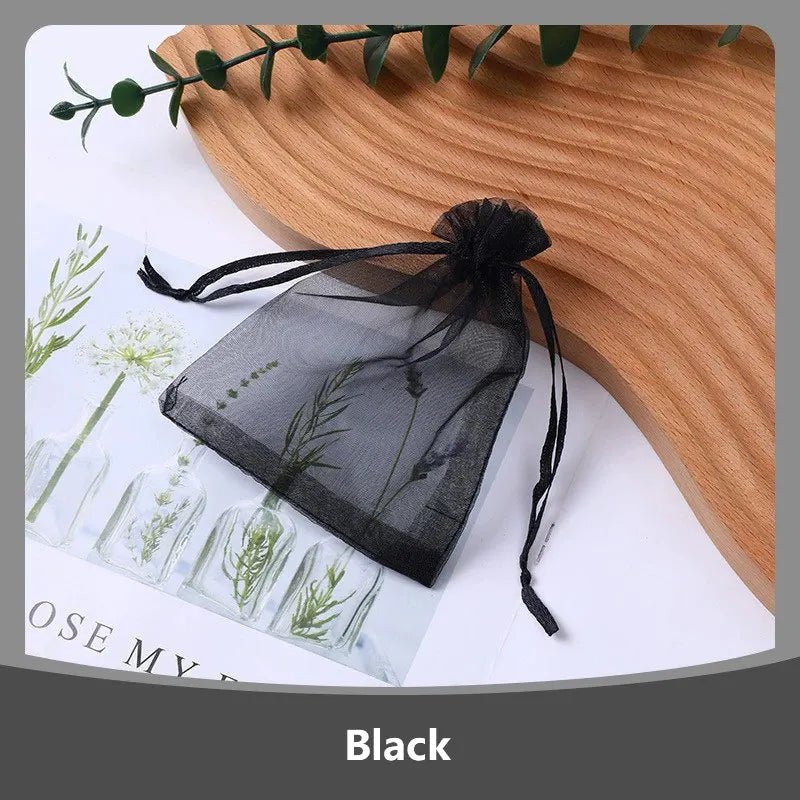 100Pcs/lot 7x9 9x12 10x15 13x18CM Organza Bags Jewelry Bag Wedding Party Decoration Drawable Bags Gift Pouches Jewelry Packaging - Ammpoure