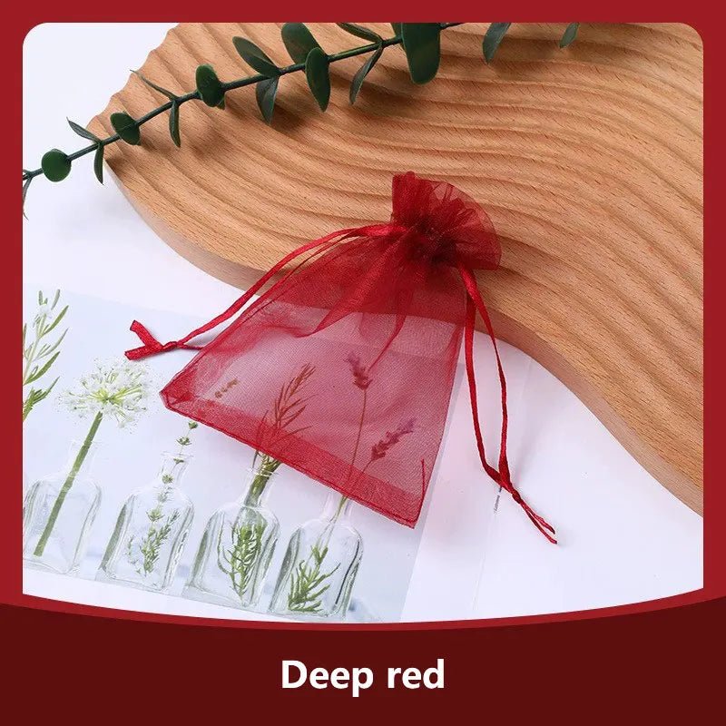 100Pcs/lot 7x9 9x12 10x15 13x18CM Organza Bags Jewelry Bag Wedding Party Decoration Drawable Bags Gift Pouches Jewelry Packaging - Ammpoure