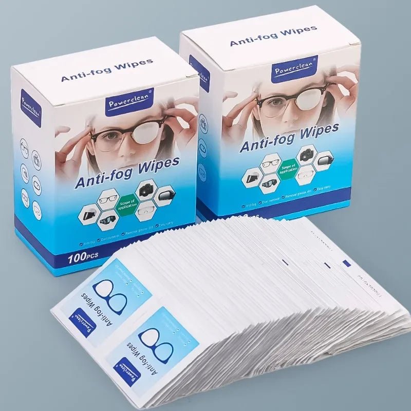 10/100Pcs Glasses Cleaning Wet Paper Disposable Anti Fog Misting Dust Remover Lens Wipes Sunglasses Phone Screen Cleaner - Ammpoure