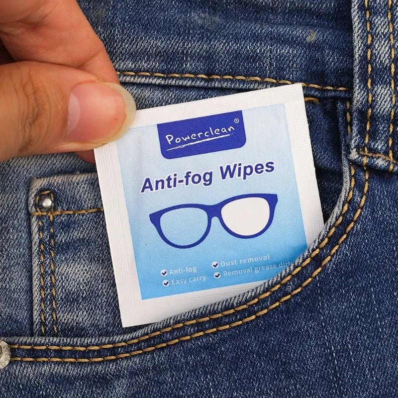 10/100Pcs Glasses Cleaning Wet Paper Disposable Anti Fog Misting Dust Remover Lens Wipes Sunglasses Phone Screen Cleaner - Ammpoure