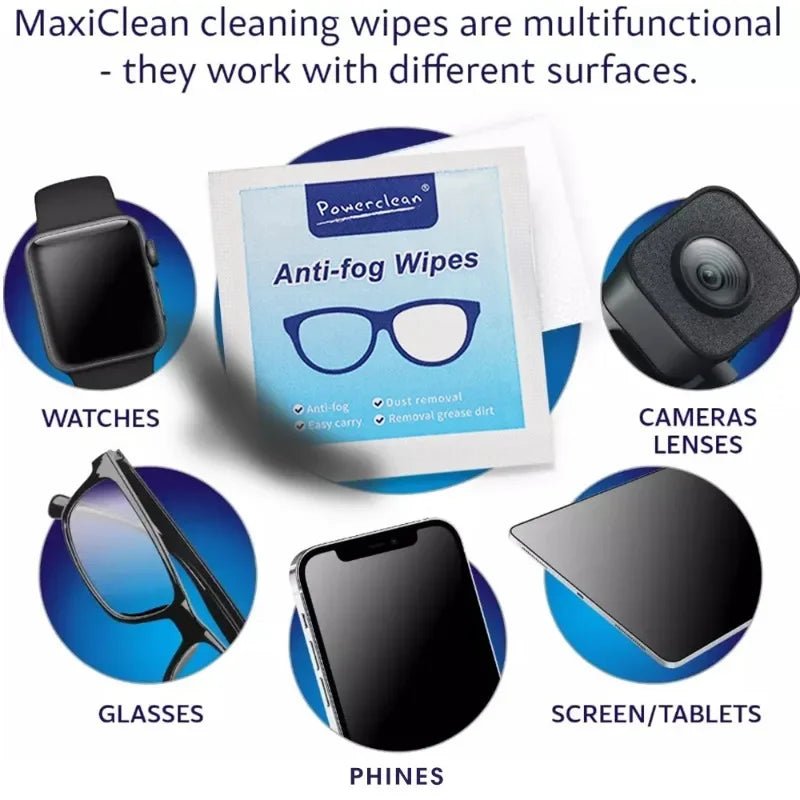 10/100Pcs Glasses Cleaning Wet Paper Disposable Anti Fog Misting Dust Remover Lens Wipes Sunglasses Phone Screen Cleaner - Ammpoure