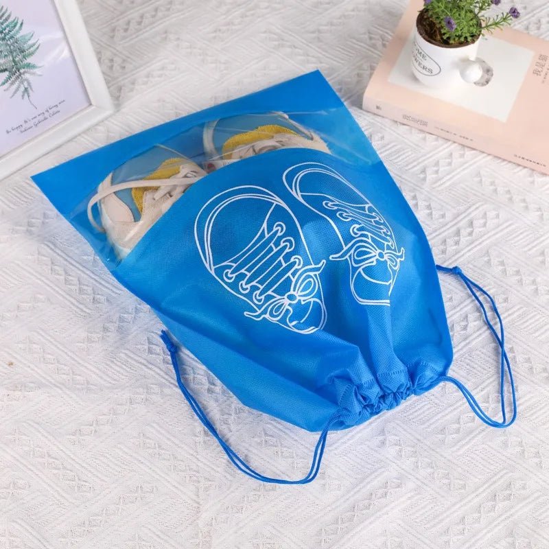 10/5pcs Shoes Storage Bags Closet Organizer Non-woven Travel Portable Bag Waterproof Pocket Clothing Classified Hanging Bag 2025 - Ammpoure