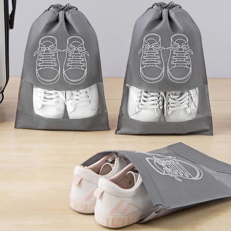 10/5pcs Shoes Storage Bags Closet Organizer Non-woven Travel Portable Bag Waterproof Pocket Clothing Classified Hanging Bag 2025 - Ammpoure