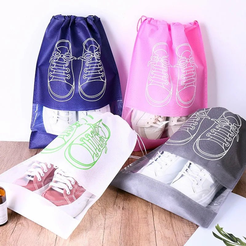 10/5pcs Shoes Storage Bags Closet Organizer Non-woven Travel Portable Bag Waterproof Pocket Clothing Classified Hanging Bag 2025 - Ammpoure
