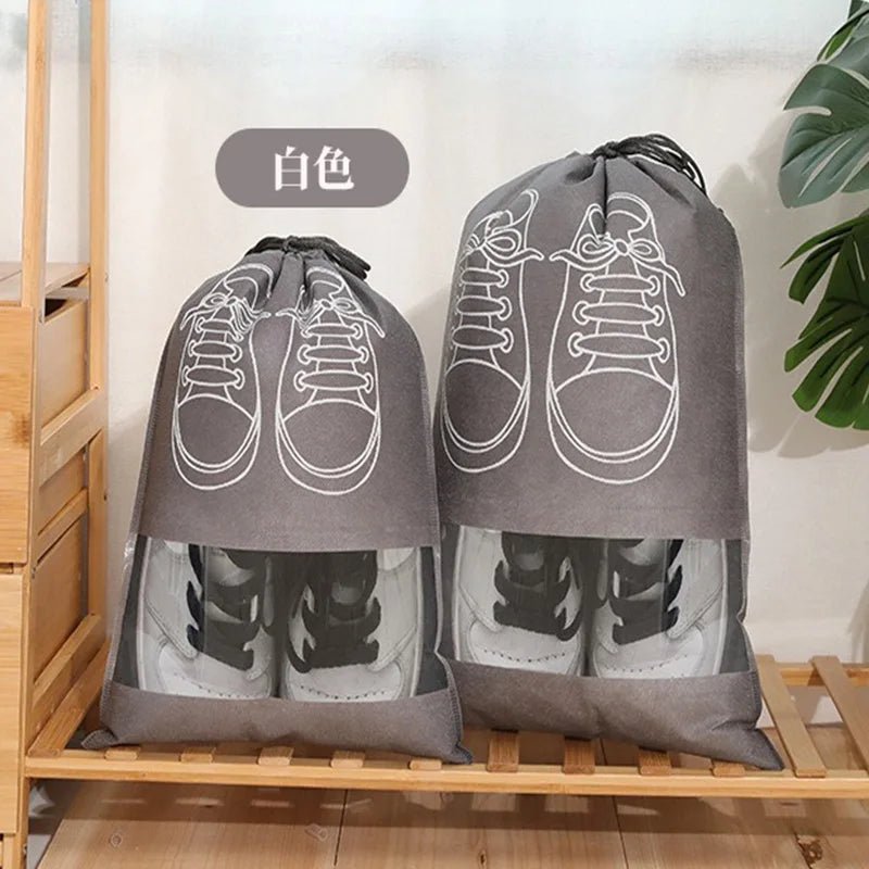 10/5pcs Shoes Storage Bags Closet Organizer Non-woven Travel Portable Bag Waterproof Pocket Clothing Classified Hanging Bag 2025 - Ammpoure