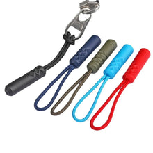 Load image into Gallery viewer, 10pcs/lot 10 Color Zippers Pull Puller End Fit Rope Tag Replacement Clip Broken Buckle Fixer Suitcase Tent Backpack Zipper Cord - Ammpoure Wellbeing 🇬🇧
