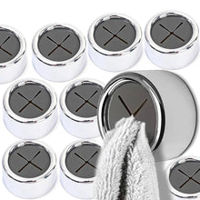 Load image into Gallery viewer, 10x Self Adhesive Towel Plug Holder Silicone Hooks Wall Mount Batroom Towel Hanging Kitchen Racks Dishcloth Hanger Clip Holders - Ammpoure Wellbeing 🇬🇧
