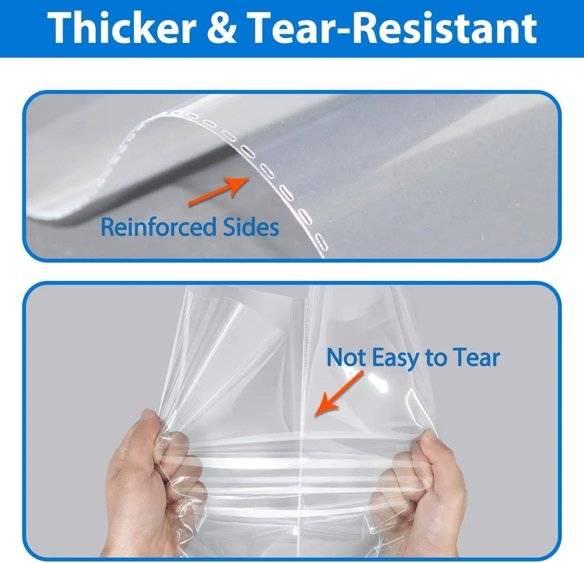 11.81x15.75 Inch Large OPP Self Seal Clear Bags,for Apparel, Hats,Footwear,Home Supply,Small Business Item Packaging Storage - Ammpoure