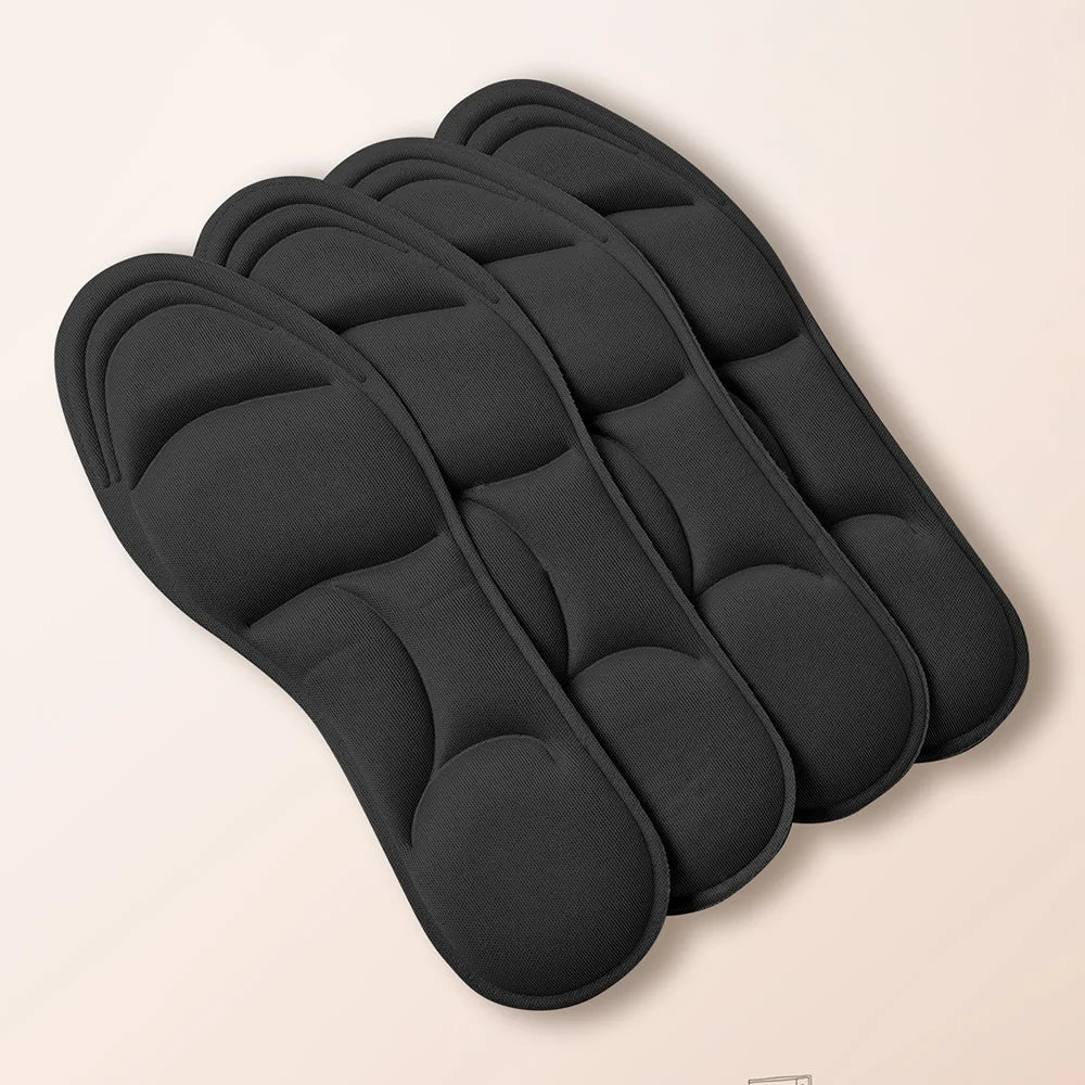 1/2/4/16Pairs 5D Massage Memory Foam Insoles For Shoes Sole Breathable Cushion Sport Running Insoles For Feet Orthopedic Insoles - Ammpoure