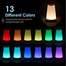 Load image into Gallery viewer, 13 Color Changing Night Light Remote Control Touch USB Rechargeable RGB Night Lamp Dimmable Lamp Portable Table Bedside Lamp - Ammpoure Wellbeing 🇬🇧
