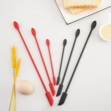Load image into Gallery viewer, 1/3/4Pcs Black Lengthen Mini Soft Jar Cake Cream Jam Scrapers Silicone Makeup Spatulas Butter Knife Kitchen Tools Accessories - Ammpoure Wellbeing 🇬🇧
