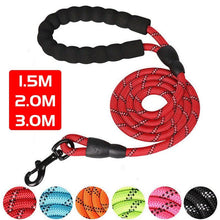 Load image into Gallery viewer, 150/200/300cm Strong Dog Leash Reflective Pet Leashes Long Lanyard Walking Traction Rope for Puppy Small Medium Large Big Dogs - Ammpoure Wellbeing 🇬🇧
