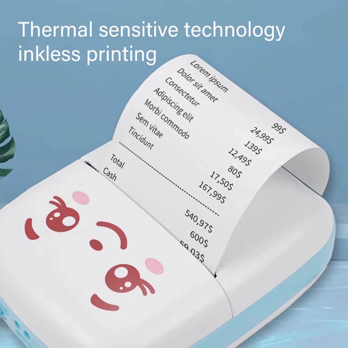 16Rolls Thermal Printer Papers 57x25mm Self - adhesive Thermal Papers HD Color Label Printers for Inkless Mini Portable Printer - Ammpoure Wellbeing