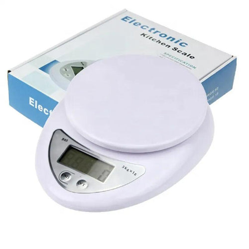 1pc 5kg LED Portable Digital Scale Scales Food Balance Measuring Weight Kitchen Electronic Scales Small Scale Weighing In Grams - Ammpoure Wellbeing 🇬🇧