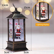 Load image into Gallery viewer, 1pc Christmas Lantern Candle Night Light Ornaments Led Santa Claus Snowman Hanging Lamp For Home New Year Xmas Party Decoration - Ammpoure Wellbeing

