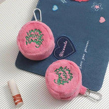 Load image into Gallery viewer, 1pc Cute Plush Cosmetic Bag Portable Letter Embroidered Coin Purse Hanging Bag Perfect Lipstick Envelope ID Bag For Traveling - Ammpoure Wellbeing 🇬🇧
